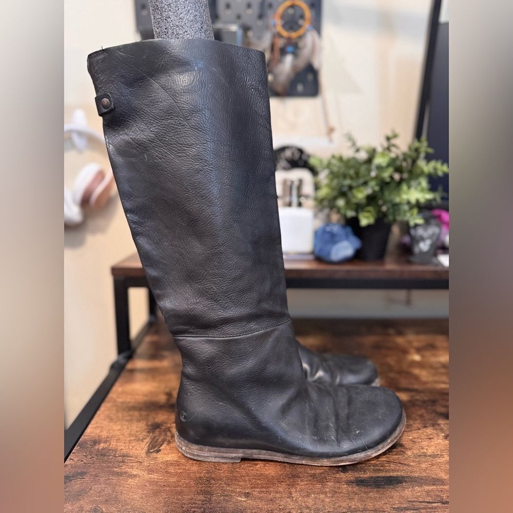 Marsell‎ Black Leather riding boots size 7
